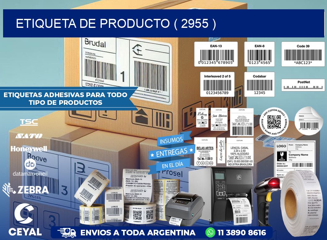 ETIQUETA DE PRODUCTO ( 2955 )