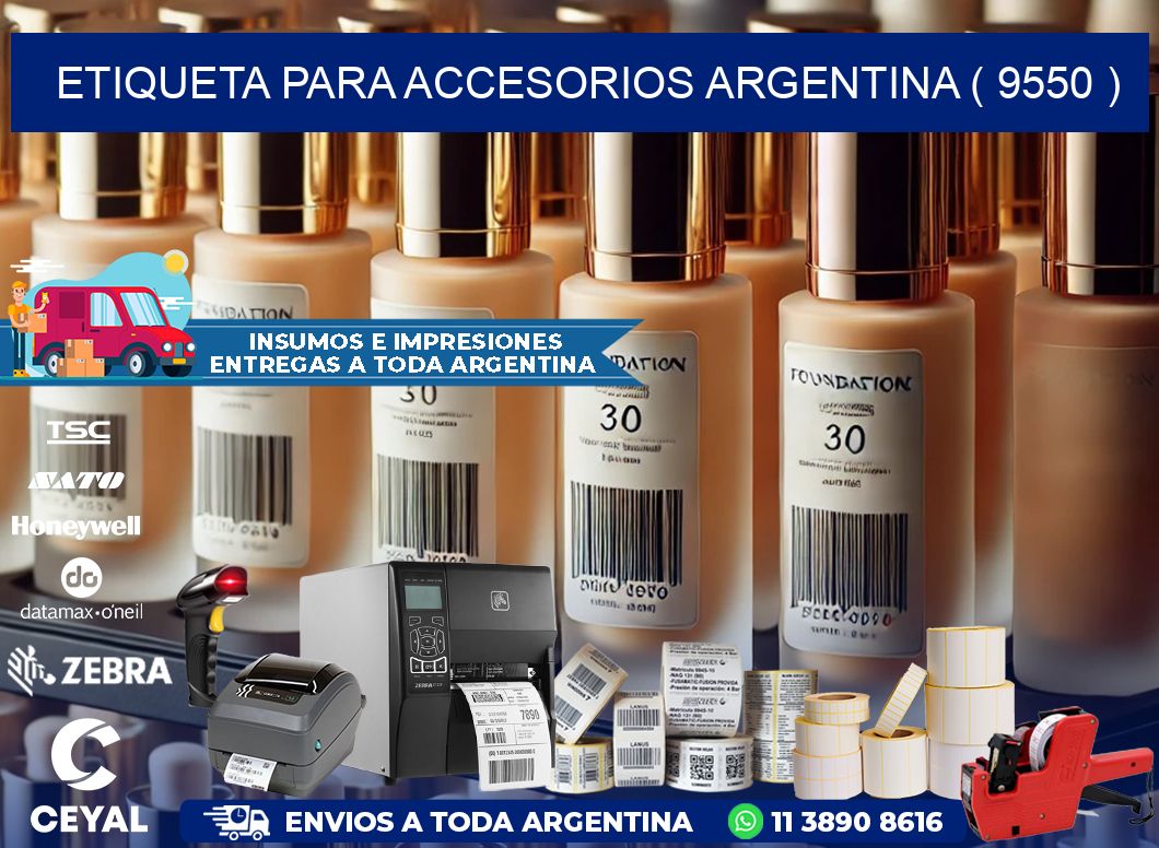 ETIQUETA PARA ACCESORIOS ARGENTINA ( 9550 )