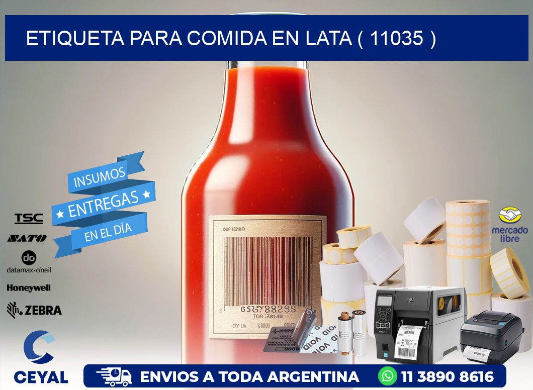 ETIQUETA PARA COMIDA EN LATA ( 11035 )