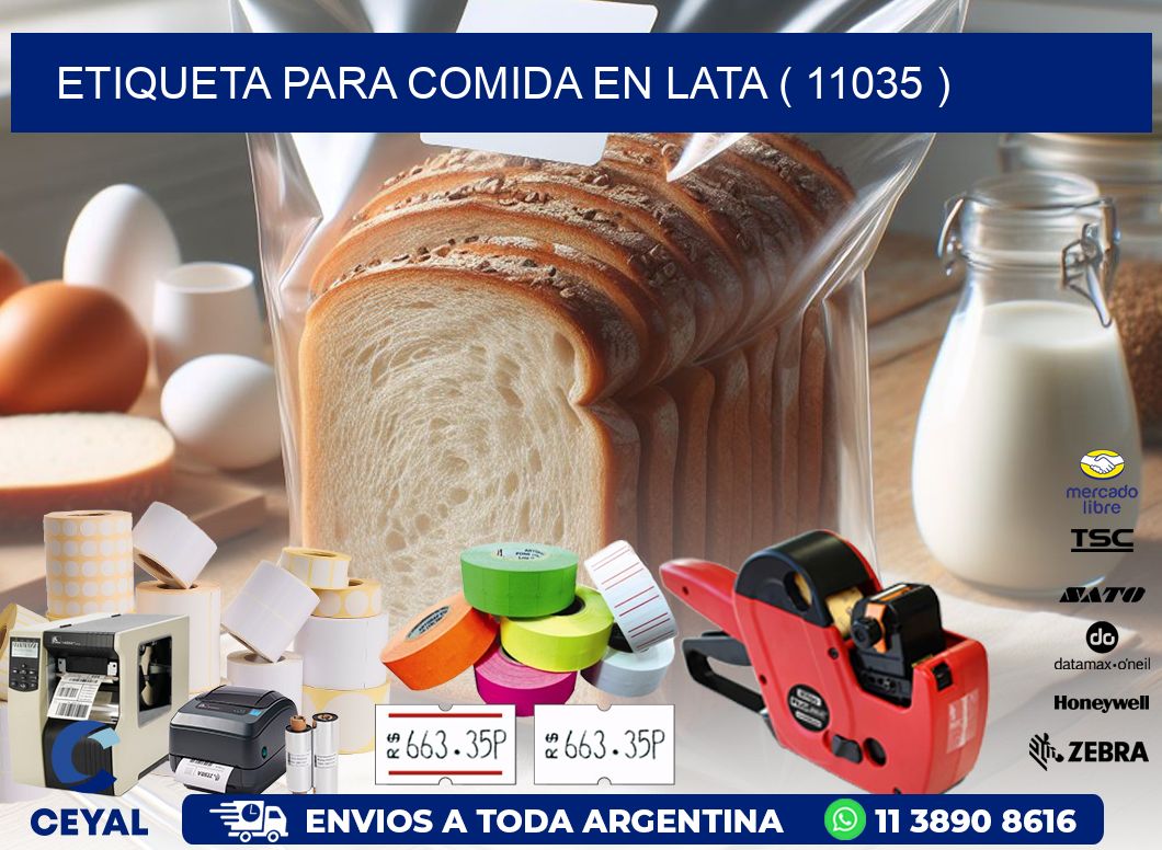 ETIQUETA PARA COMIDA EN LATA ( 11035 )