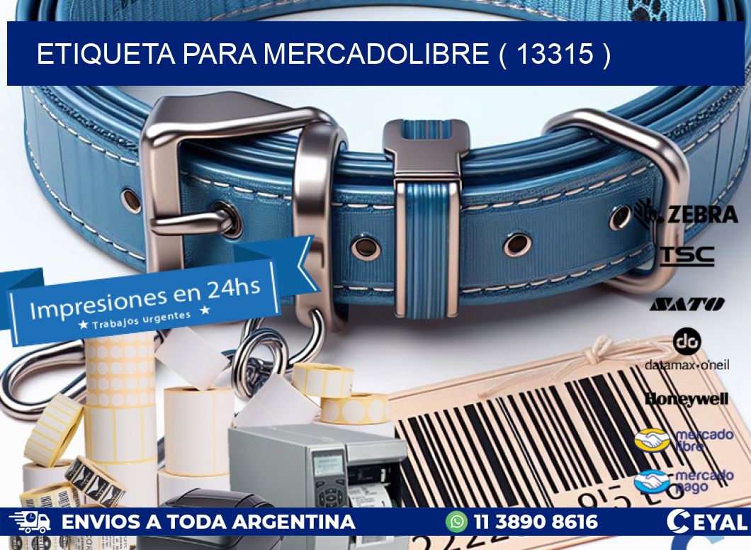 ETIQUETA PARA MERCADOLIBRE ( 13315 )