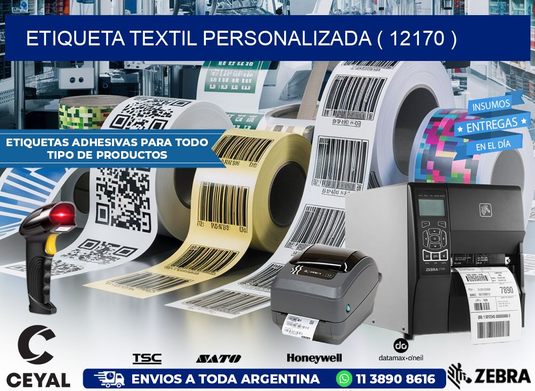 ETIQUETA TEXTIL PERSONALIZADA ( 12170 )