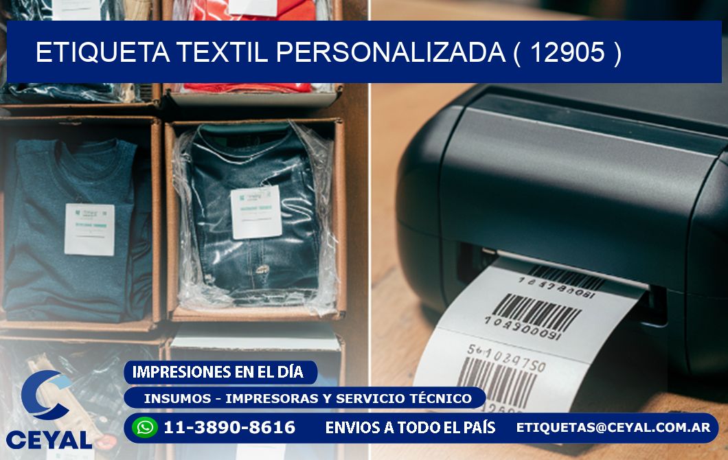 ETIQUETA TEXTIL PERSONALIZADA ( 12905 )