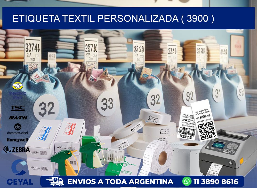 ETIQUETA TEXTIL PERSONALIZADA ( 3900 )