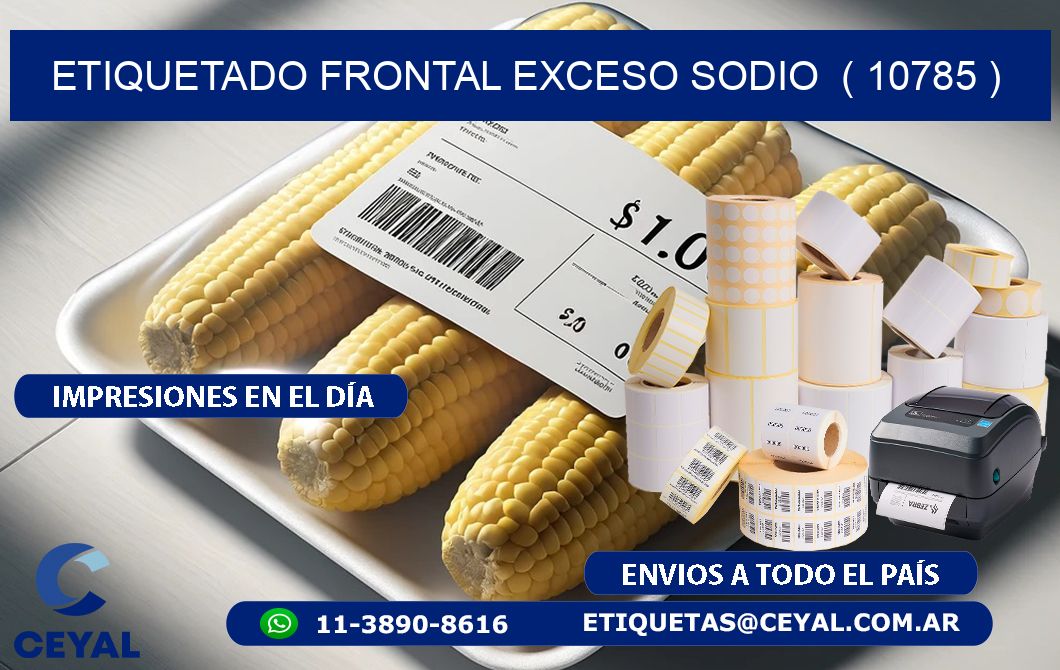 ETIQUETADO FRONTAL EXCESO SODIO  ( 10785 )