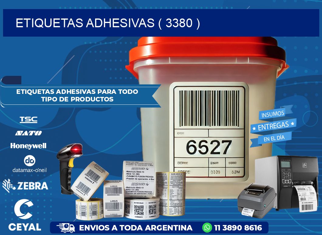 ETIQUETAS ADHESIVAS ( 3380 )