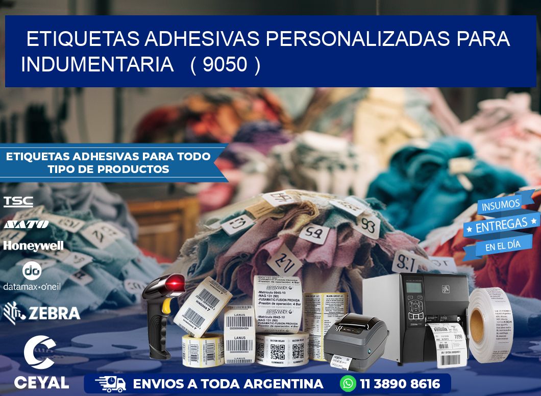 ETIQUETAS ADHESIVAS PERSONALIZADAS PARA INDUMENTARIA   ( 9050 )