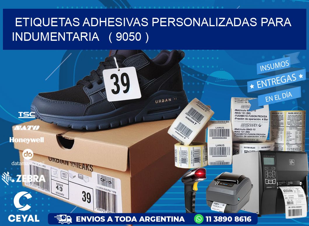 ETIQUETAS ADHESIVAS PERSONALIZADAS PARA INDUMENTARIA   ( 9050 )