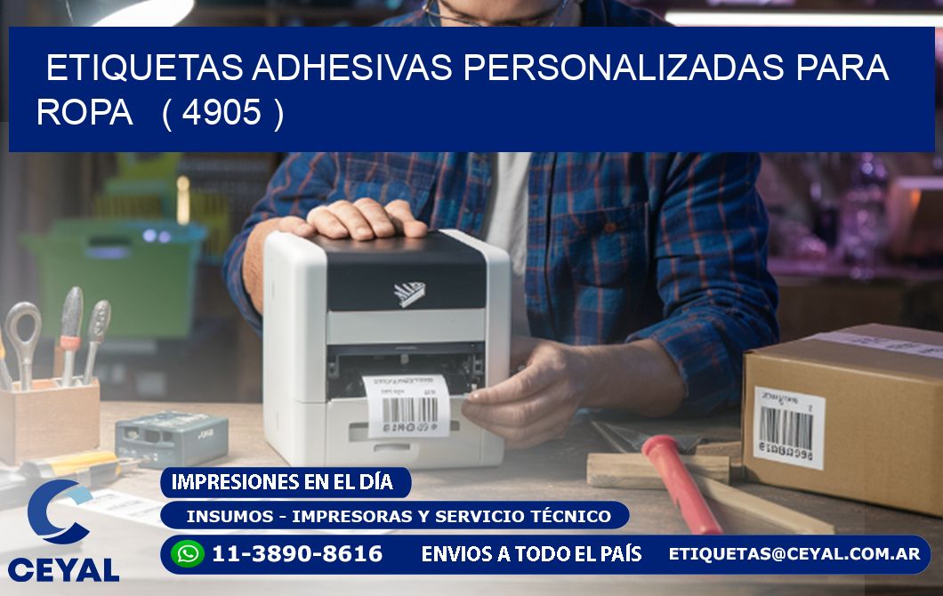 ETIQUETAS ADHESIVAS PERSONALIZADAS PARA ROPA   ( 4905 )