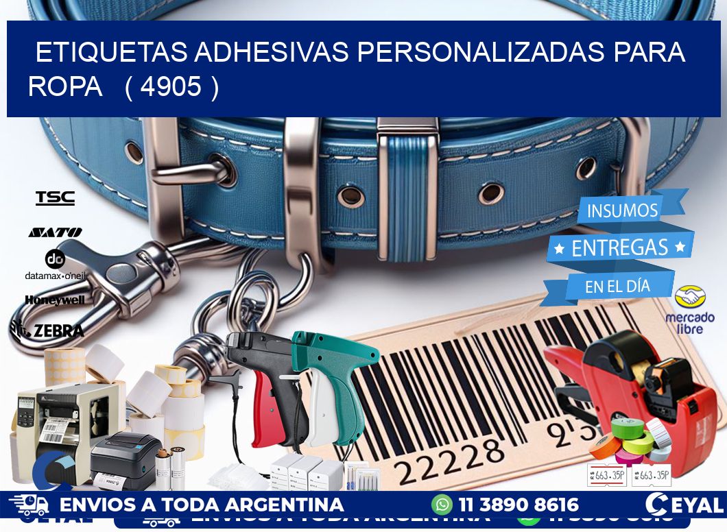 ETIQUETAS ADHESIVAS PERSONALIZADAS PARA ROPA   ( 4905 )