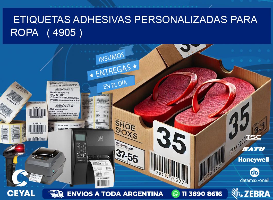 ETIQUETAS ADHESIVAS PERSONALIZADAS PARA ROPA   ( 4905 )