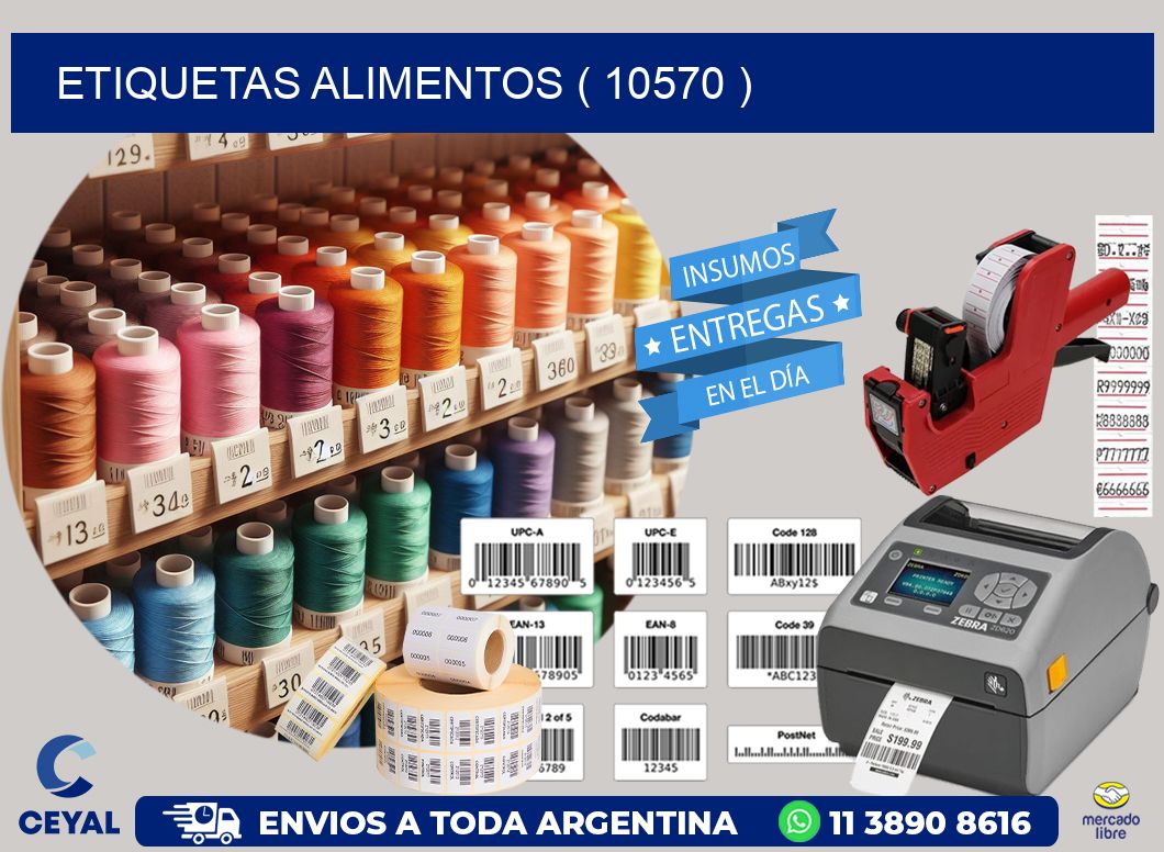 ETIQUETAS ALIMENTOS ( 10570 )