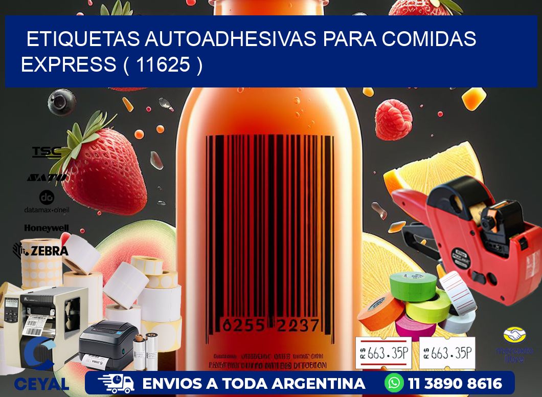 ETIQUETAS AUTOADHESIVAS PARA COMIDAS EXPRESS ( 11625 )