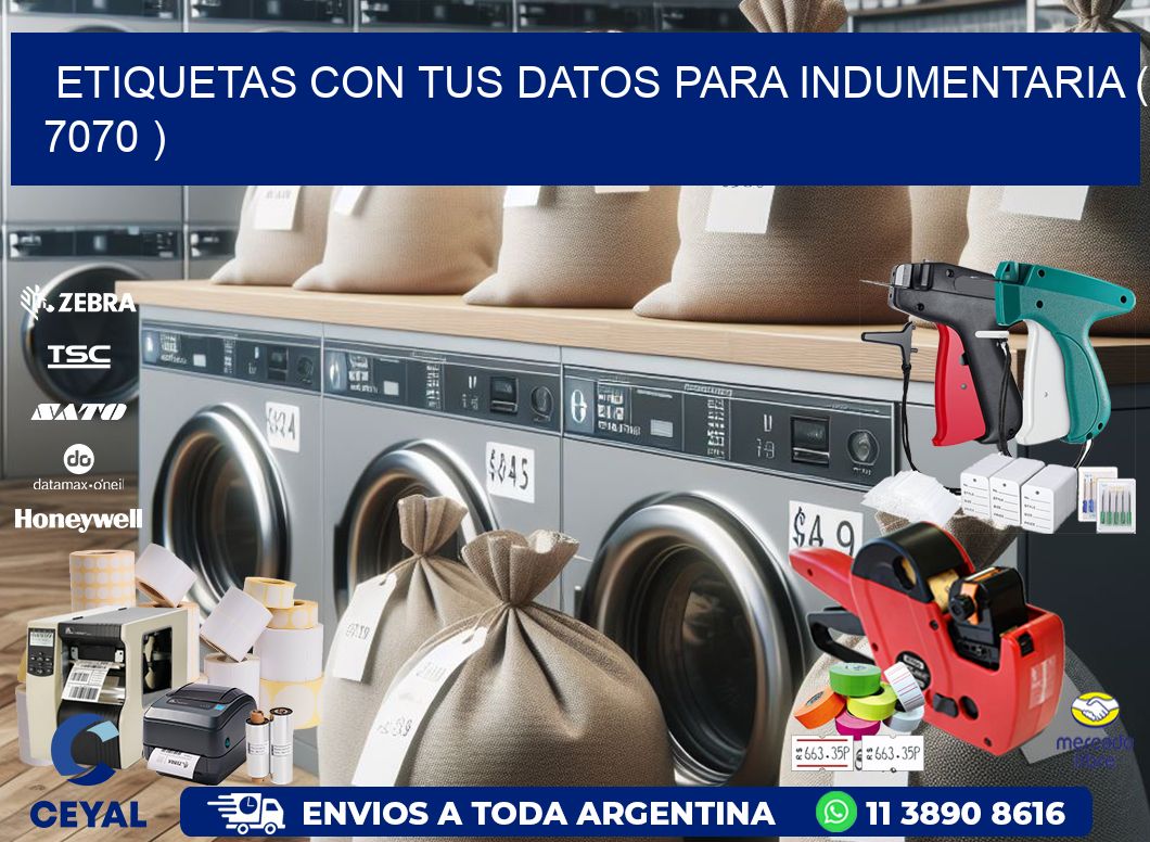 ETIQUETAS CON TUS DATOS PARA INDUMENTARIA ( 7070 )