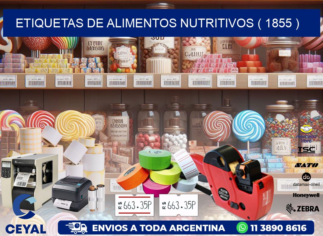 ETIQUETAS DE ALIMENTOS NUTRITIVOS ( 1855 )
