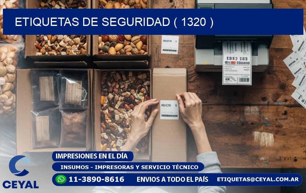 ETIQUETAS DE SEGURIDAD ( 1320 )