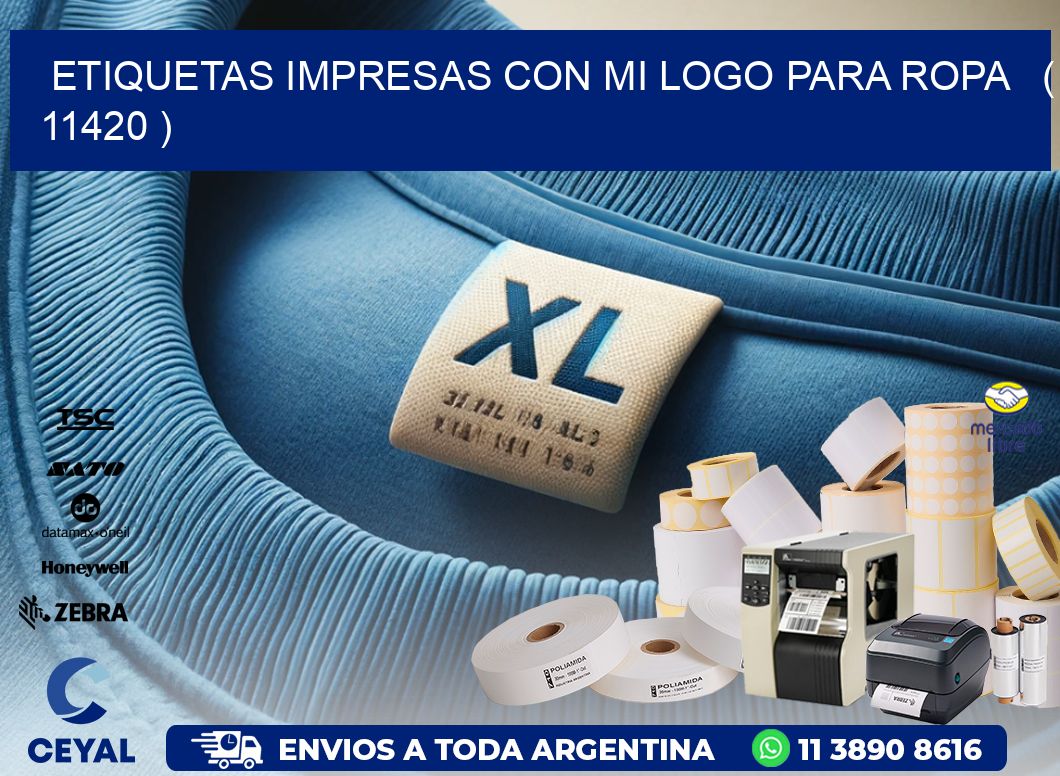 ETIQUETAS IMPRESAS CON MI LOGO PARA ROPA   ( 11420 )