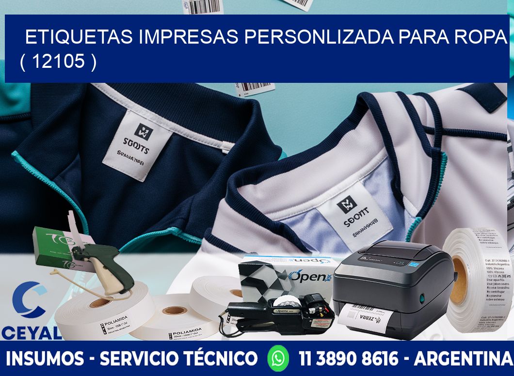 ETIQUETAS IMPRESAS PERSONLIZADA PARA ROPA ( 12105 )