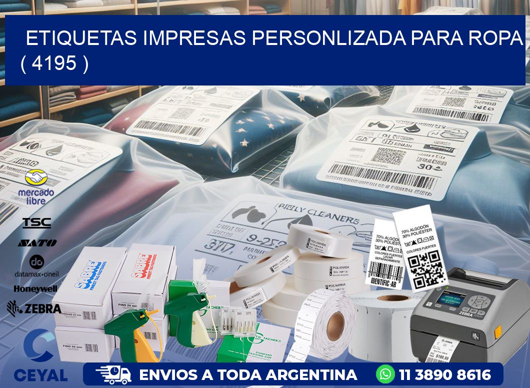 ETIQUETAS IMPRESAS PERSONLIZADA PARA ROPA ( 4195 )