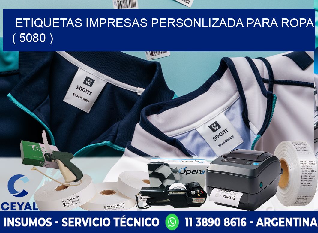 ETIQUETAS IMPRESAS PERSONLIZADA PARA ROPA ( 5080 )