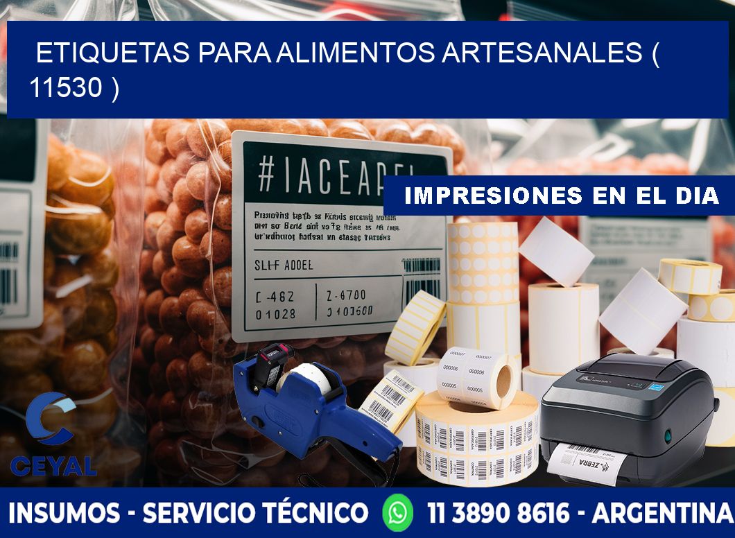 ETIQUETAS PARA ALIMENTOS ARTESANALES ( 11530 )