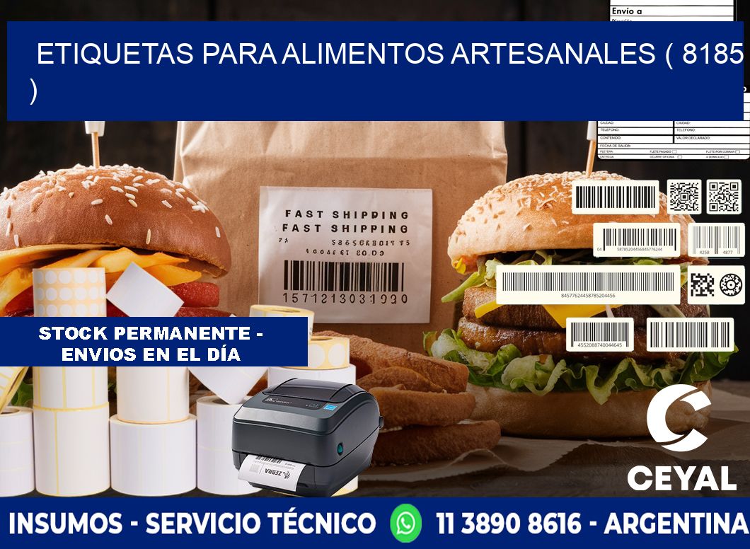 ETIQUETAS PARA ALIMENTOS ARTESANALES ( 8185 )