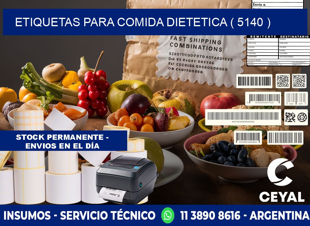 ETIQUETAS PARA COMIDA DIETETICA ( 5140 )