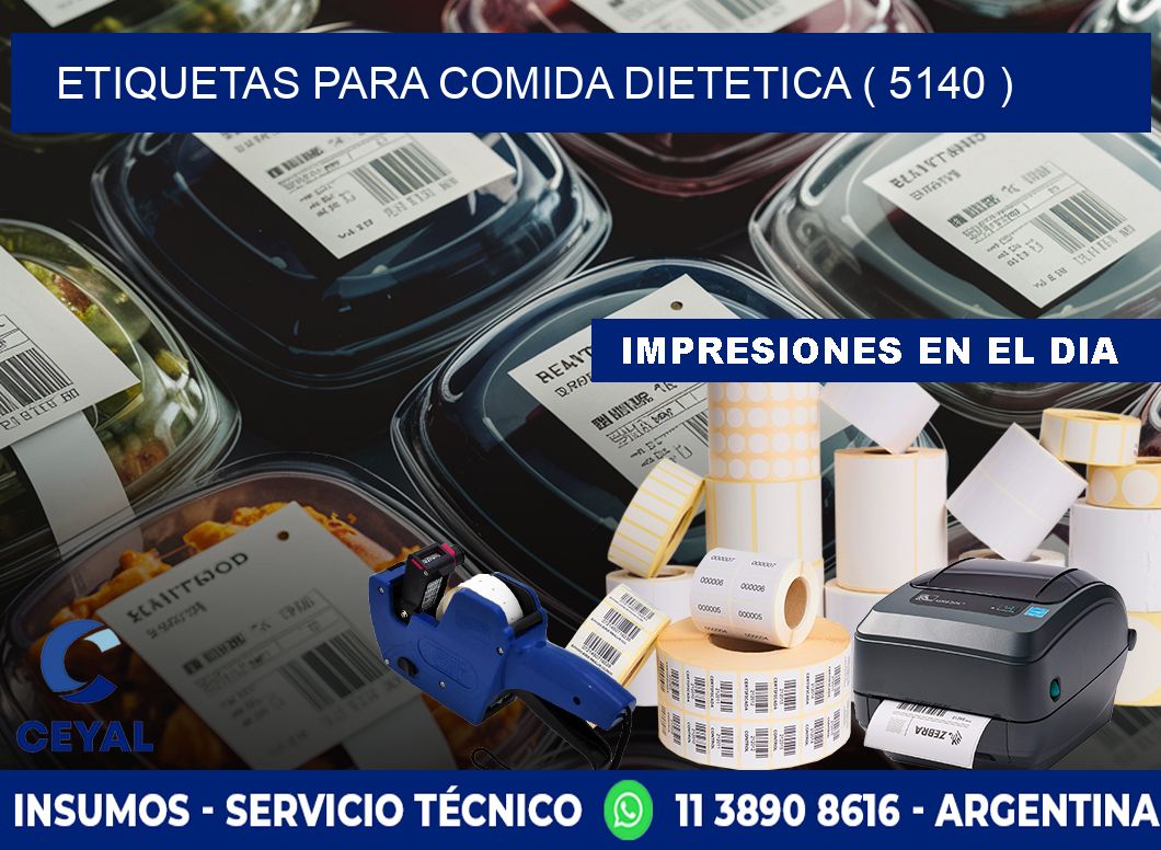 ETIQUETAS PARA COMIDA DIETETICA ( 5140 )