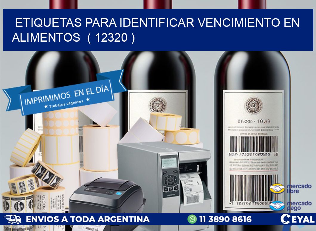 ETIQUETAS PARA IDENTIFICAR VENCIMIENTO EN ALIMENTOS ( 12320 )