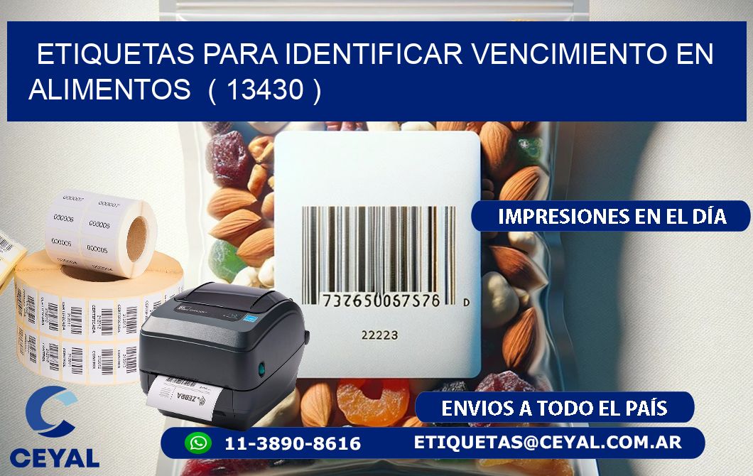 ETIQUETAS PARA IDENTIFICAR VENCIMIENTO EN ALIMENTOS  ( 13430 )