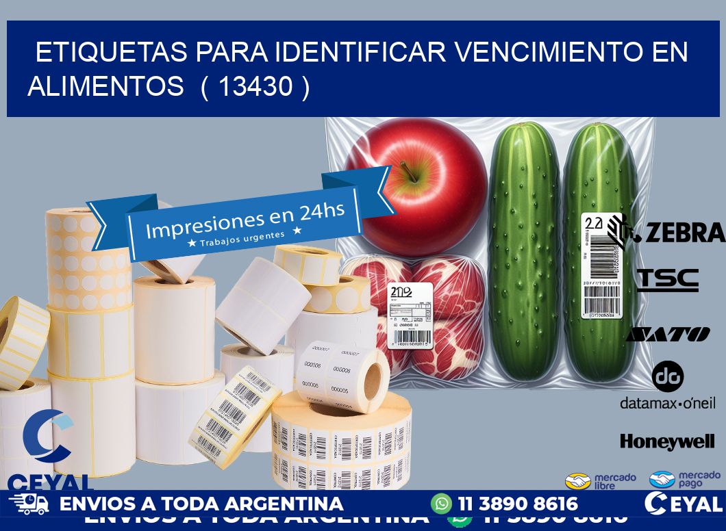 ETIQUETAS PARA IDENTIFICAR VENCIMIENTO EN ALIMENTOS  ( 13430 )