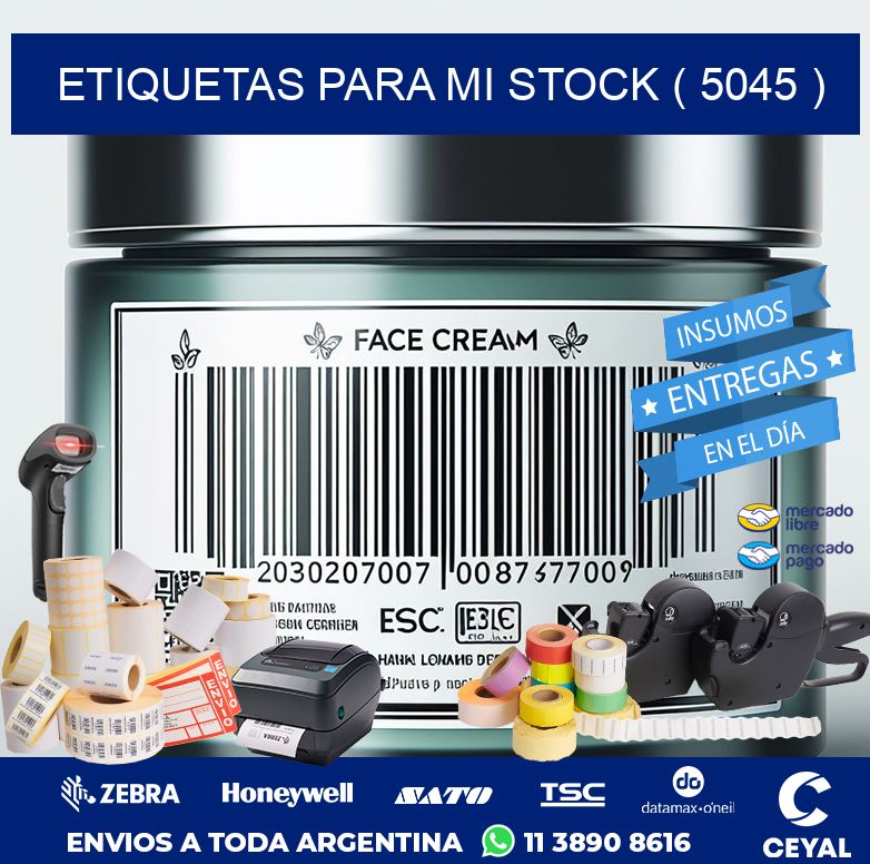 ETIQUETAS PARA MI STOCK ( 5045 )