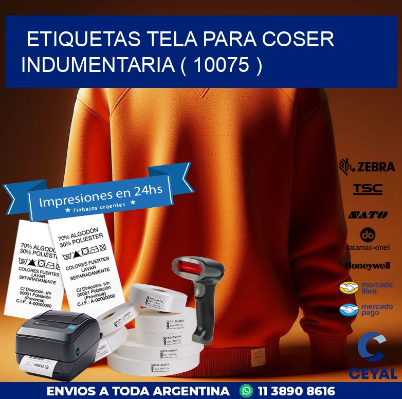 ETIQUETAS TELA PARA COSER INDUMENTARIA ( 10075 )