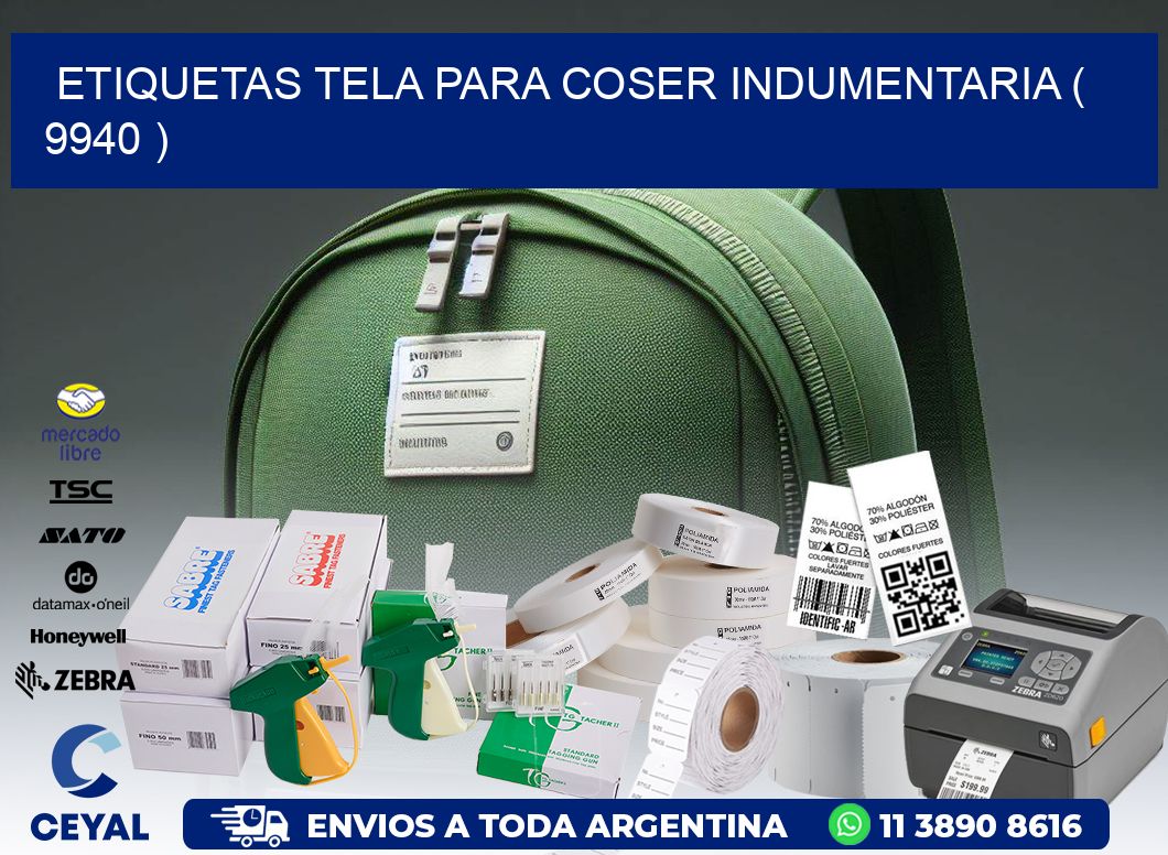 ETIQUETAS TELA PARA COSER INDUMENTARIA ( 9940 )