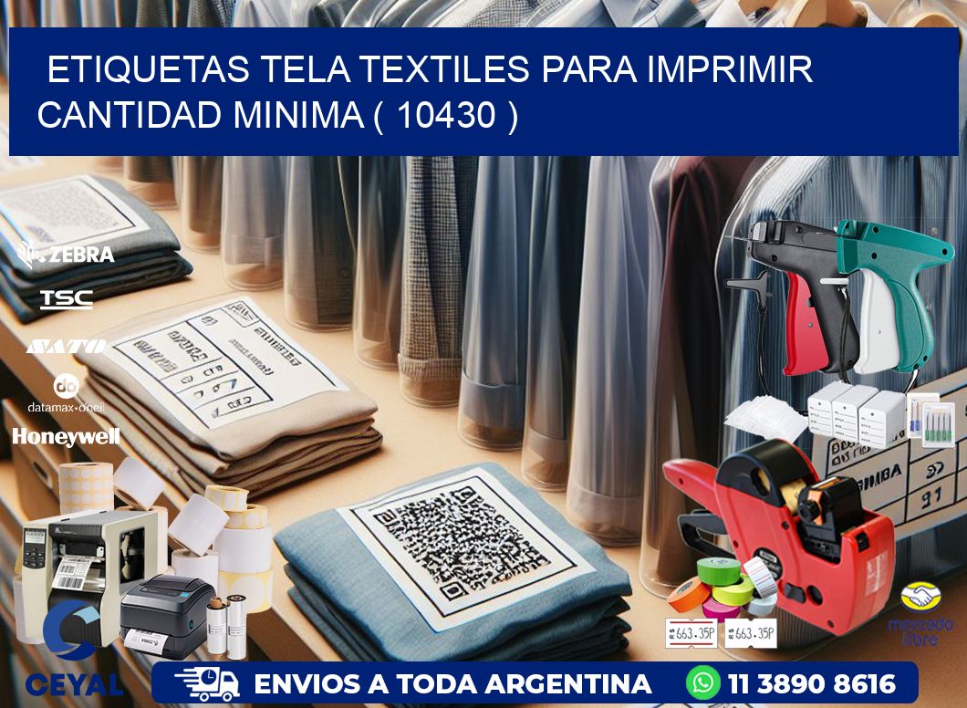 ETIQUETAS TELA TEXTILES PARA IMPRIMIR CANTIDAD MINIMA ( 10430 )