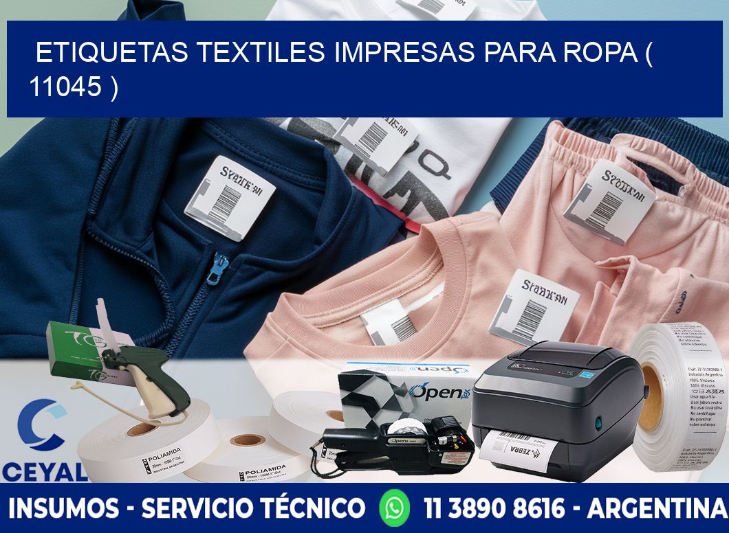ETIQUETAS TEXTILES IMPRESAS PARA ROPA ( 11045 )