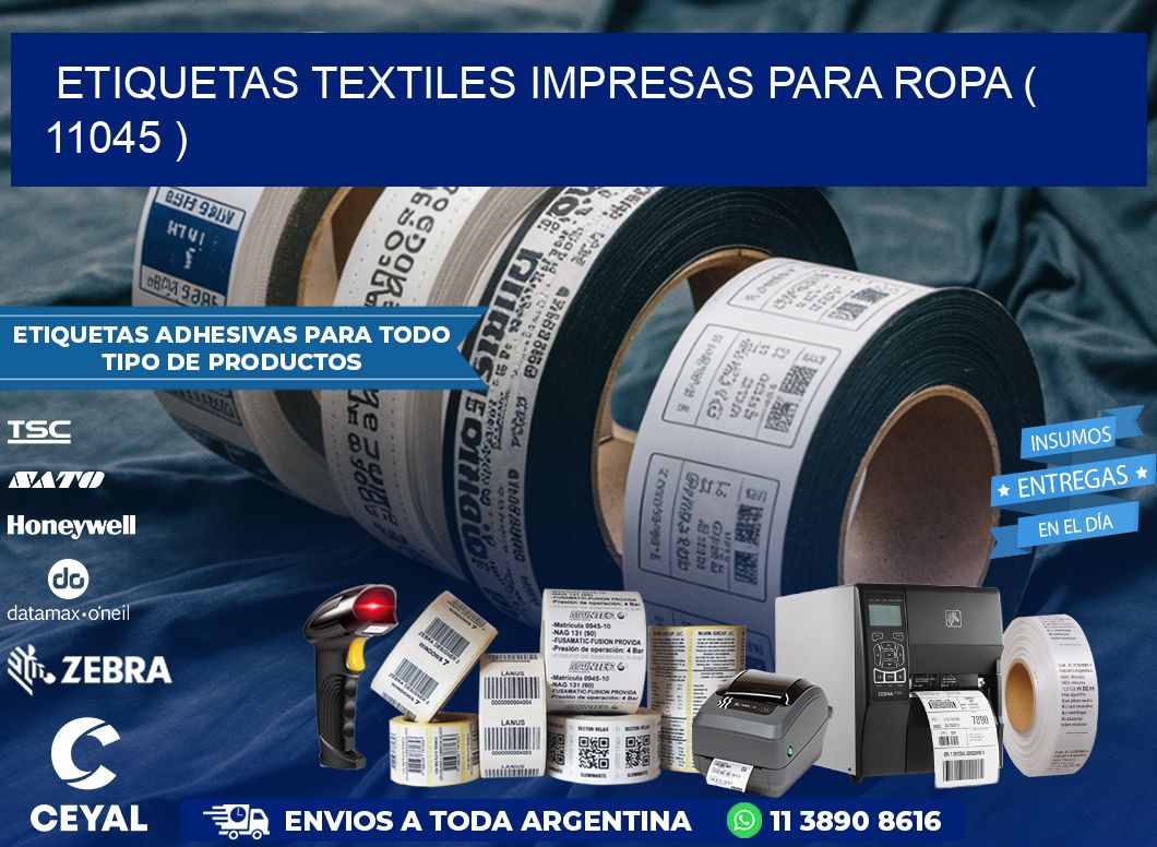 ETIQUETAS TEXTILES IMPRESAS PARA ROPA ( 11045 )