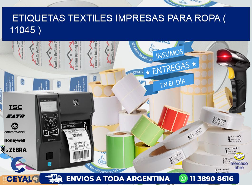 ETIQUETAS TEXTILES IMPRESAS PARA ROPA ( 11045 )