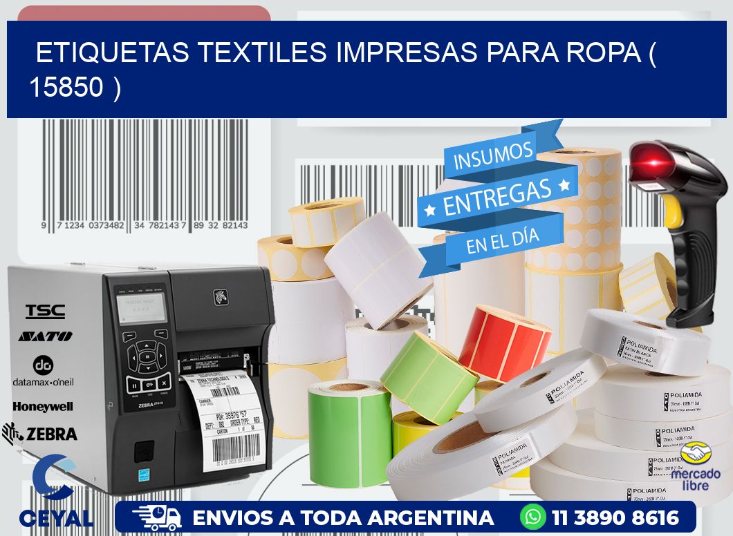 ETIQUETAS TEXTILES IMPRESAS PARA ROPA ( 15850 )