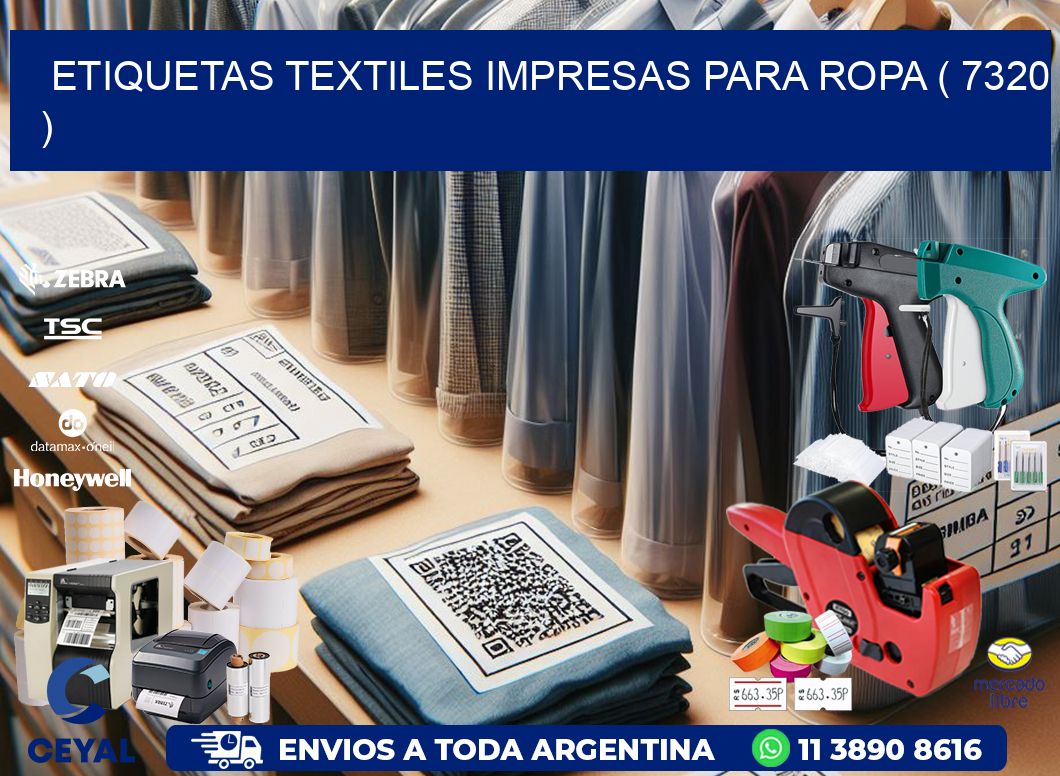 ETIQUETAS TEXTILES IMPRESAS PARA ROPA ( 7320 )