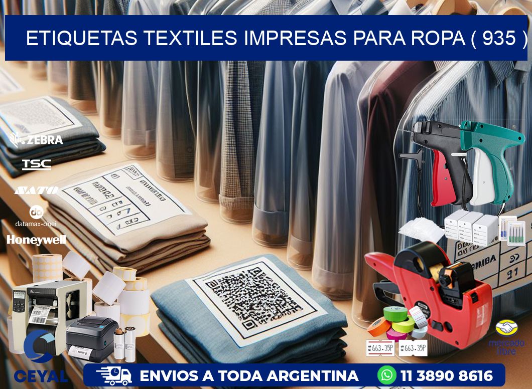 ETIQUETAS TEXTILES IMPRESAS PARA ROPA ( 935 )