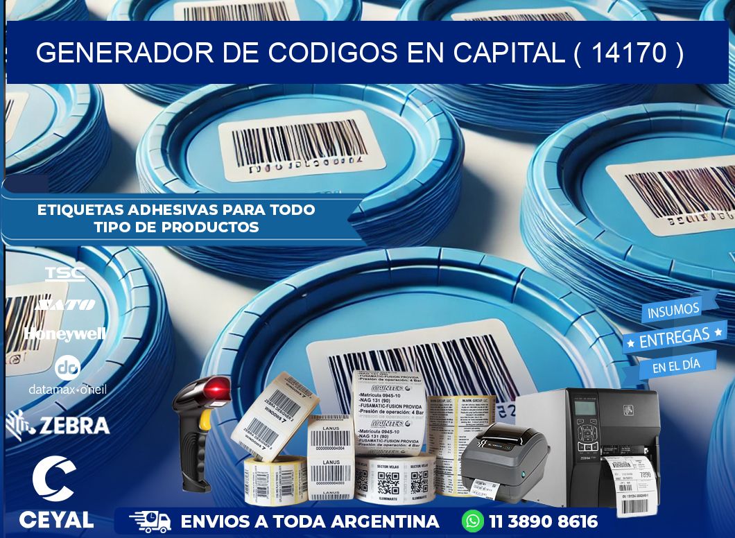 GENERADOR DE CODIGOS EN CAPITAL ( 14170 )