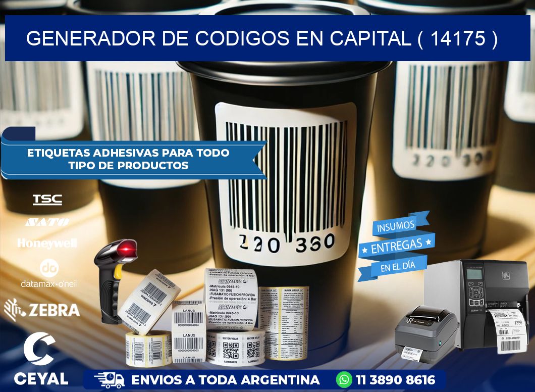 GENERADOR DE CODIGOS EN CAPITAL ( 14175 )