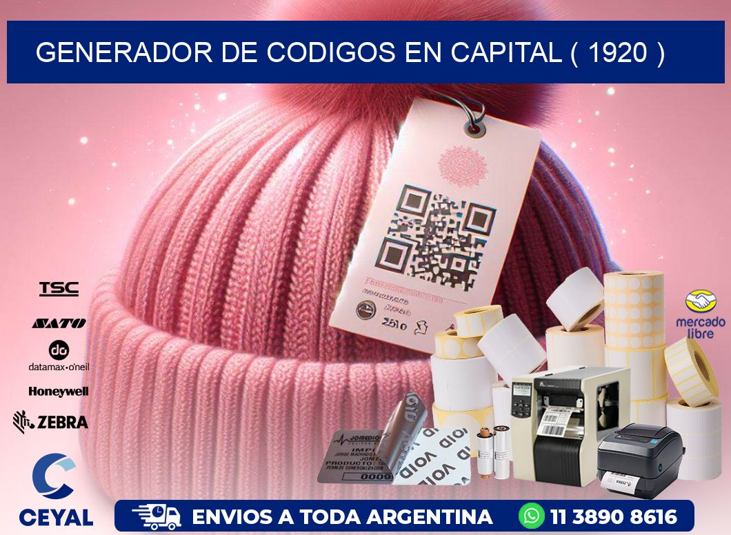 GENERADOR DE CODIGOS EN CAPITAL ( 1920 )