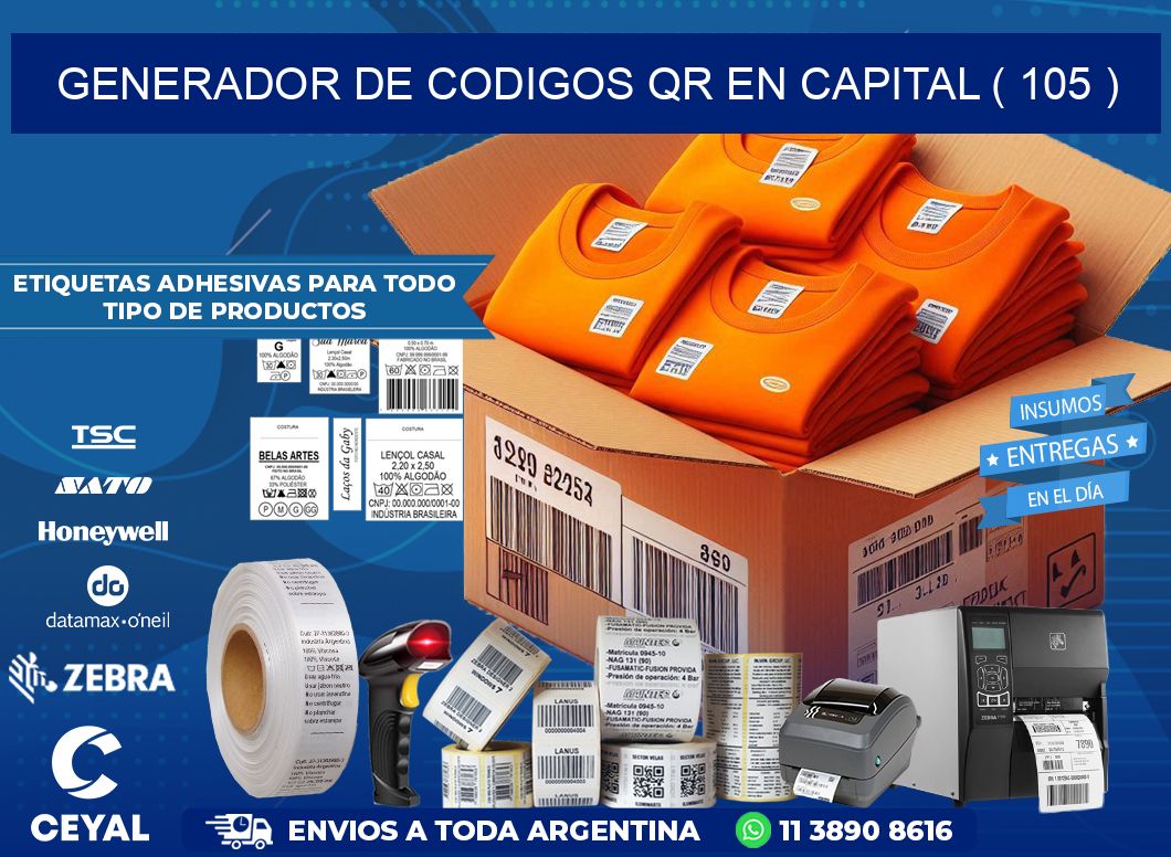 GENERADOR DE CODIGOS QR EN CAPITAL ( 105 )