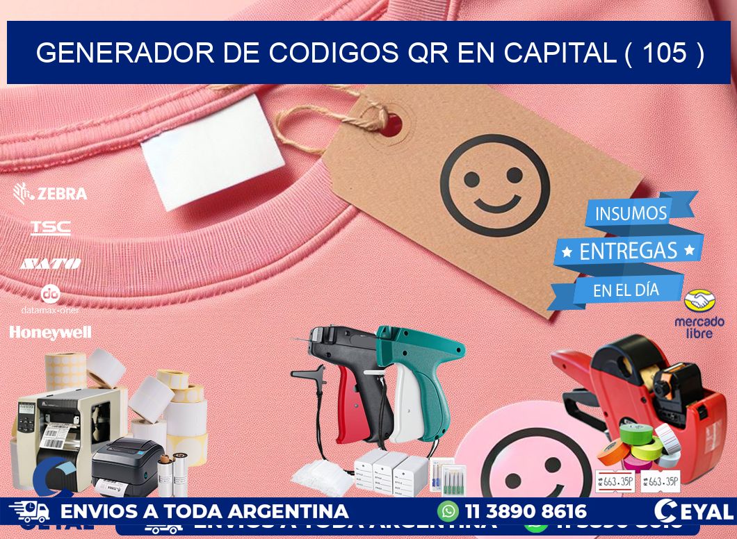 GENERADOR DE CODIGOS QR EN CAPITAL ( 105 )