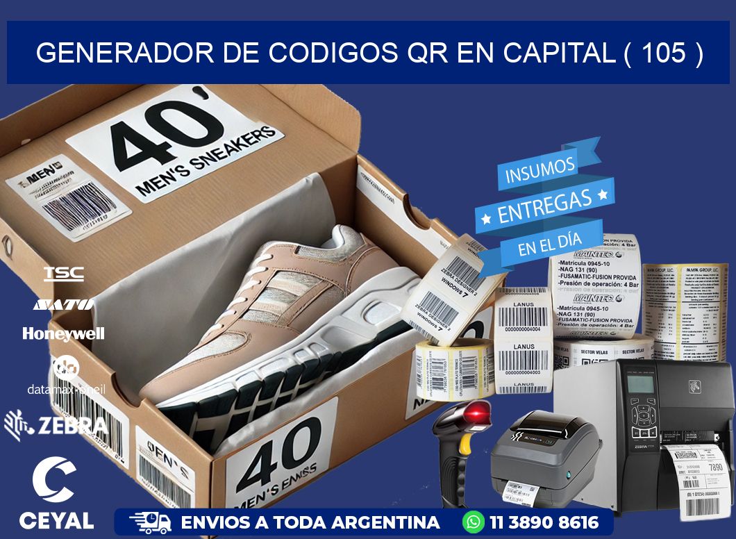 GENERADOR DE CODIGOS QR EN CAPITAL ( 105 )