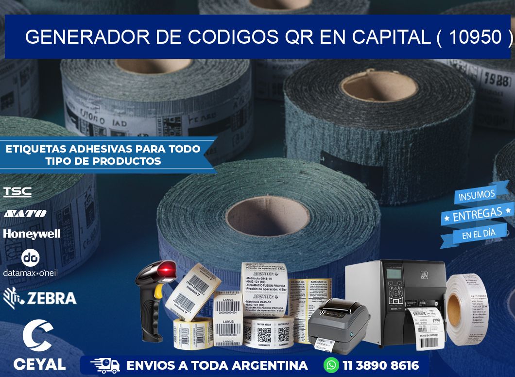 GENERADOR DE CODIGOS QR EN CAPITAL ( 10950 )