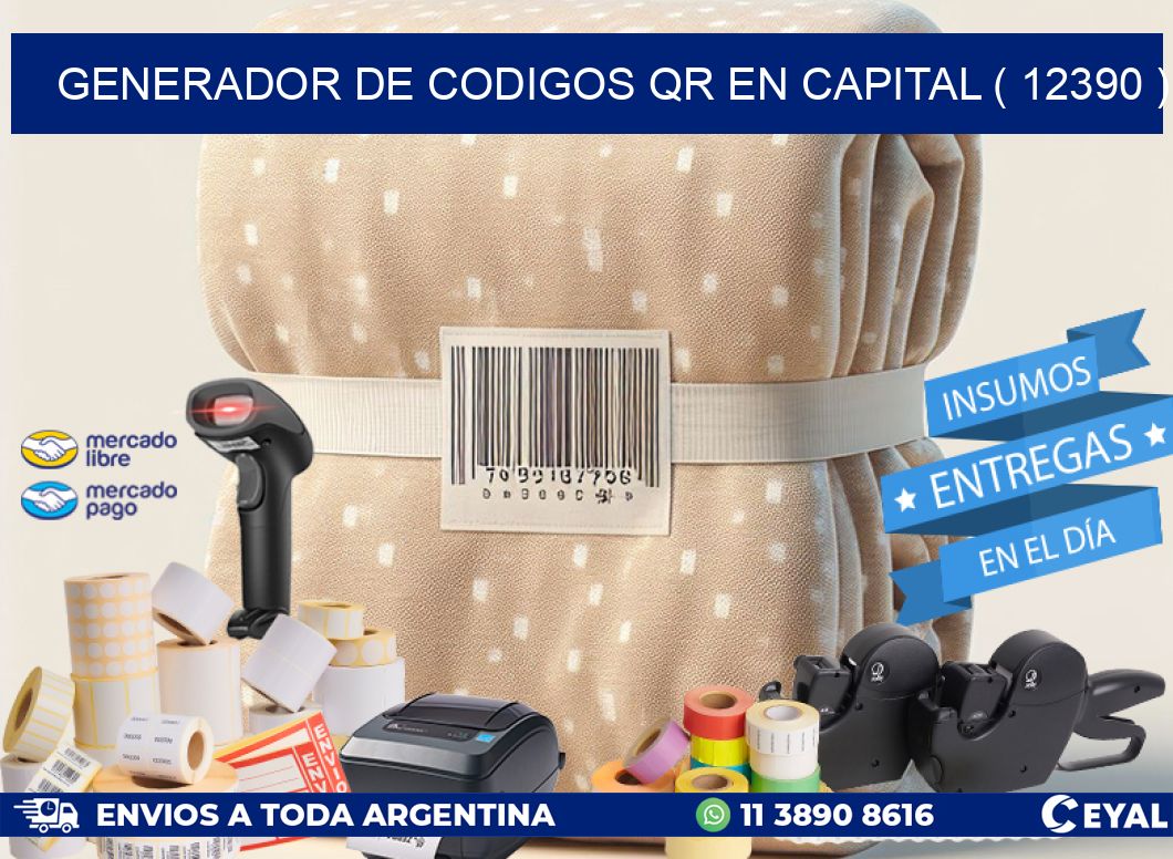 GENERADOR DE CODIGOS QR EN CAPITAL ( 12390 )