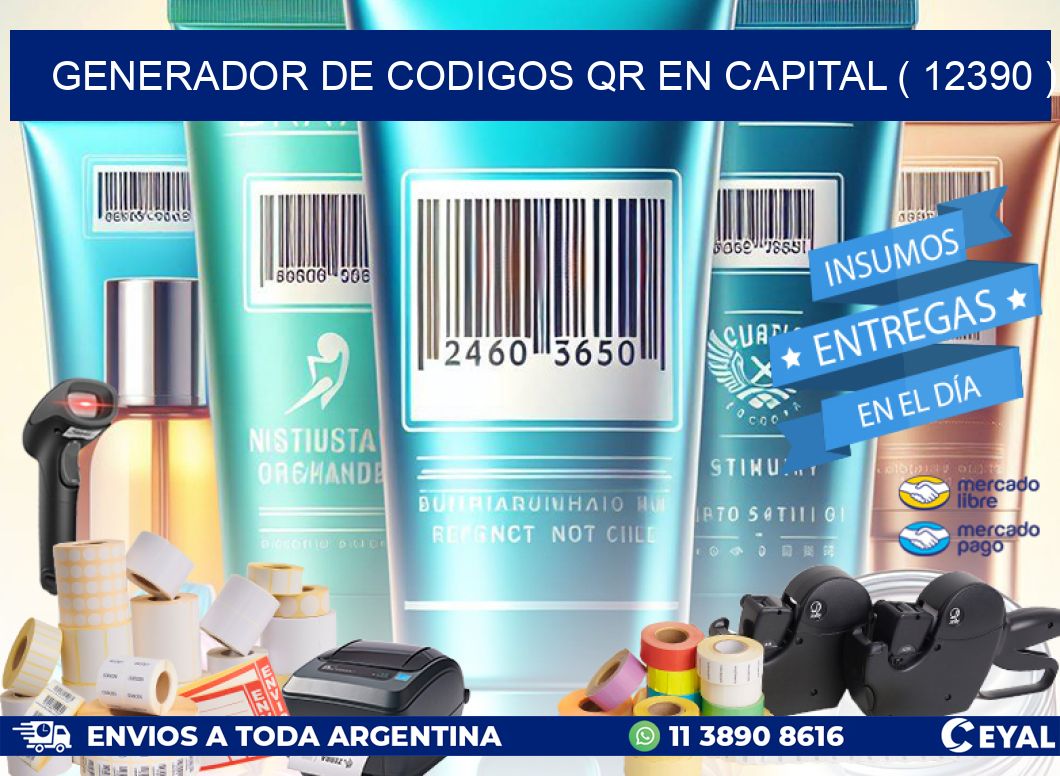 GENERADOR DE CODIGOS QR EN CAPITAL ( 12390 )